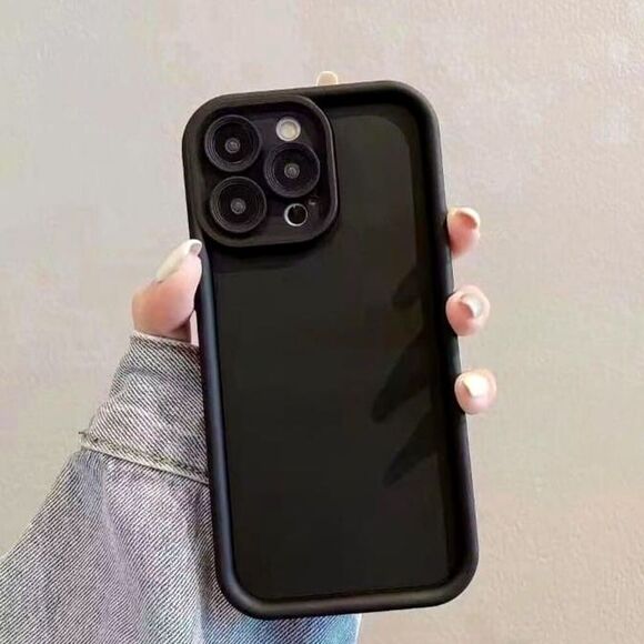 For iPhone 13 Pro Max Silicone Rubber Black Case Camera Protection Anti-Scratch - Picture 6 of 8